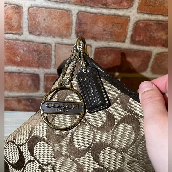Signature Brown Coach Purse - Picture 7 of 14
